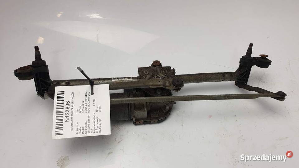 MECHANIZM WYCIERACZEK PRZÓD 5E1955023A OCTAVIA kujawsko-pomorskie Lipno