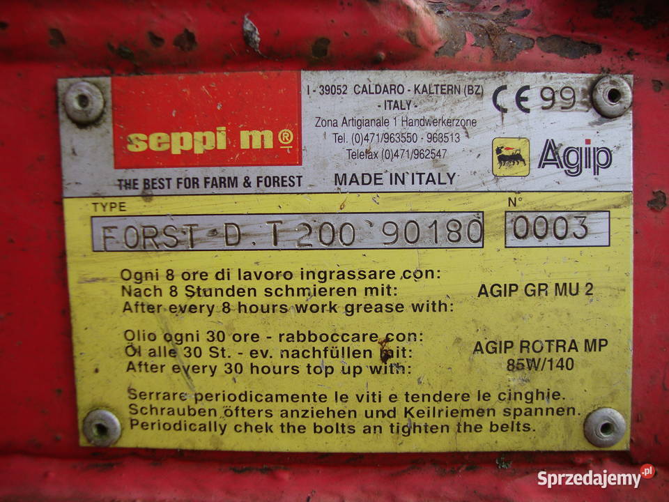 Seppi DT 200 mulczer leśny karczownik Czaplinek