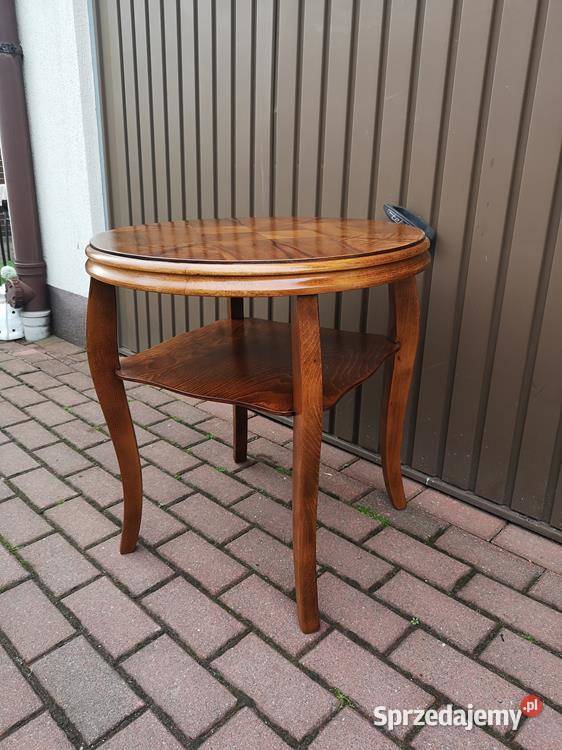 Stolik Ława Okrągły ARTDECO Unikat Antyk Stary Swarzędz