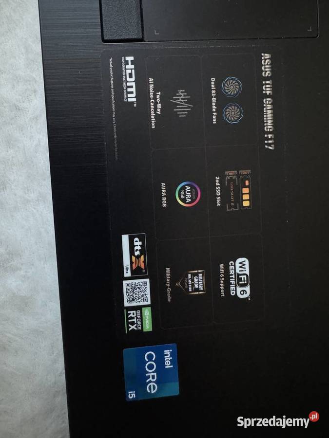 LAPTOP Asus TUF Gaming F17 i511400H 16GB 512GB