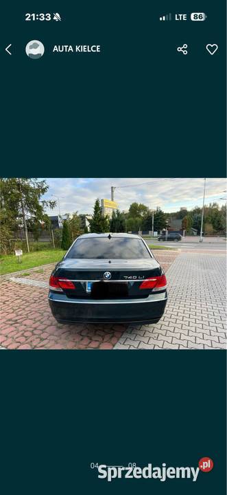 Bmw E65 Lift 730 Li Anglik Zarejestrowany w Kielce