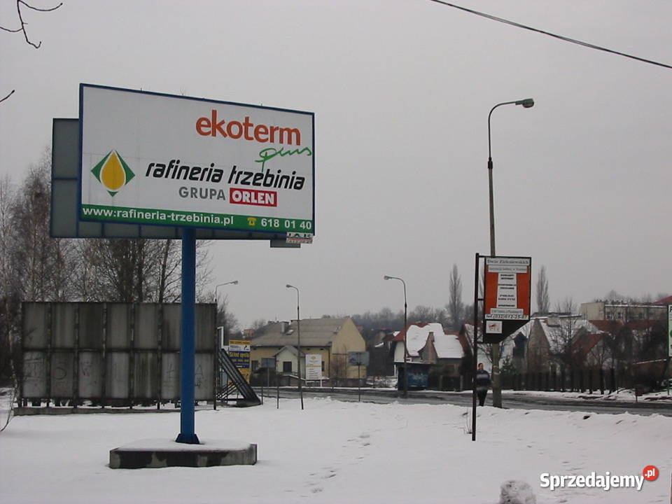 Konstrukcja metalowa billboard dwie tablice małopolskie Trzebinia reklama