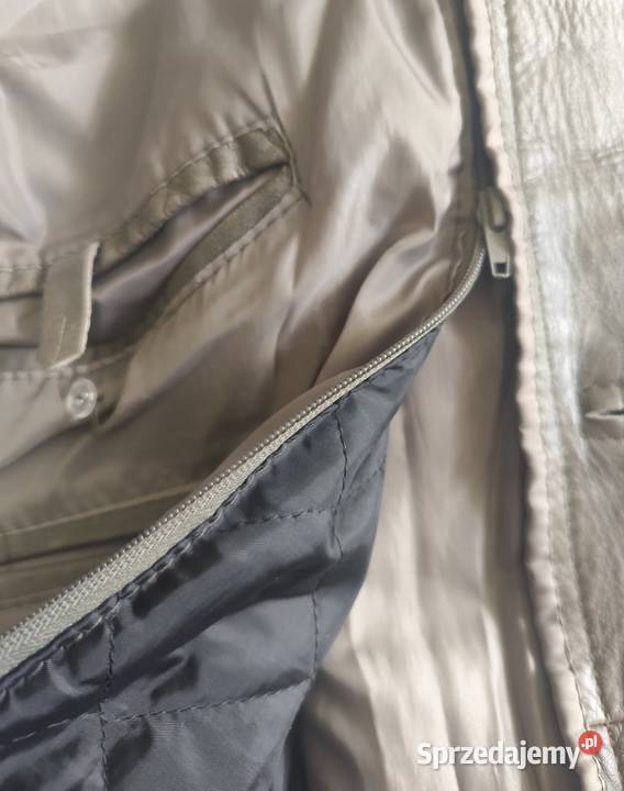 Bej Leather Kurtka męska ze skóry naturalnej Zimowa  Sidzina