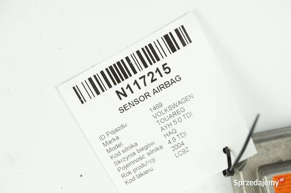 3D0090601E PODUSZEK TOUAREG I SENSOR AIRBAG Pozostałe Lipno