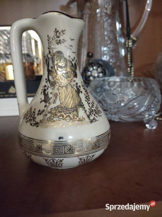 Wazonik zdobiony ręcznie 24 karatowym złotem Poznań