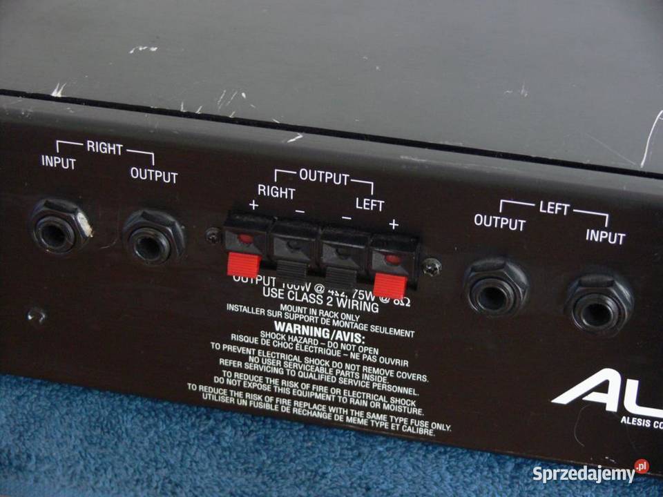 Wzmacniacz Alesis RA100 mocny 2 x 100 wat Jasło