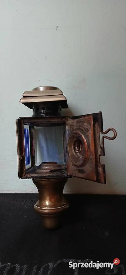 Stara lampa powozowa z lat 20 tych