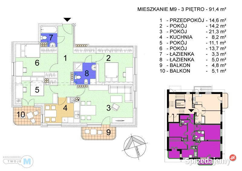 Mieszkanie Kielce 914m 4 pok sprzedam