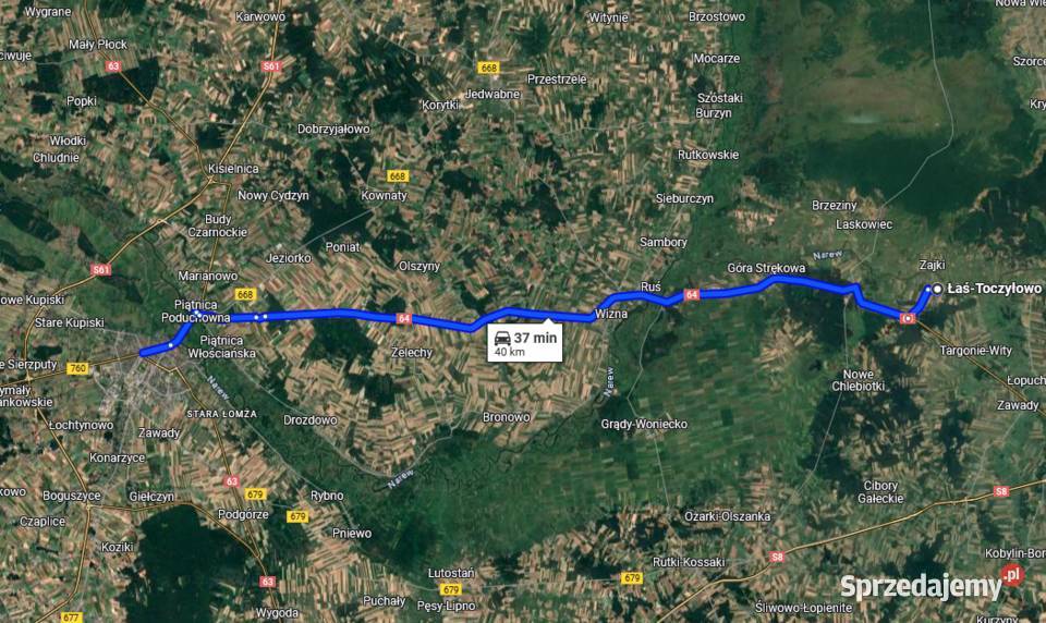 Działka Leśna 5006 m2 Łaś Toczyłowo Łaś-Toczyłowo sprzedam