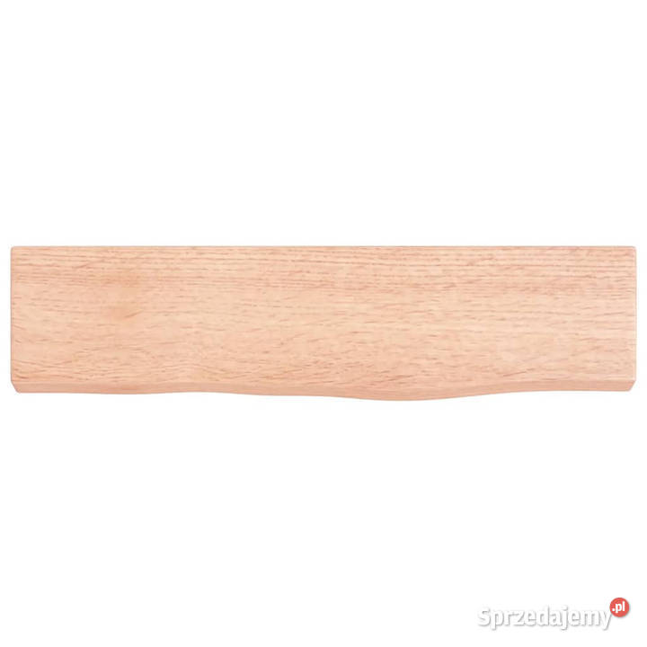 Półka jasnobrązowa 40x10x2 lakierowane lite