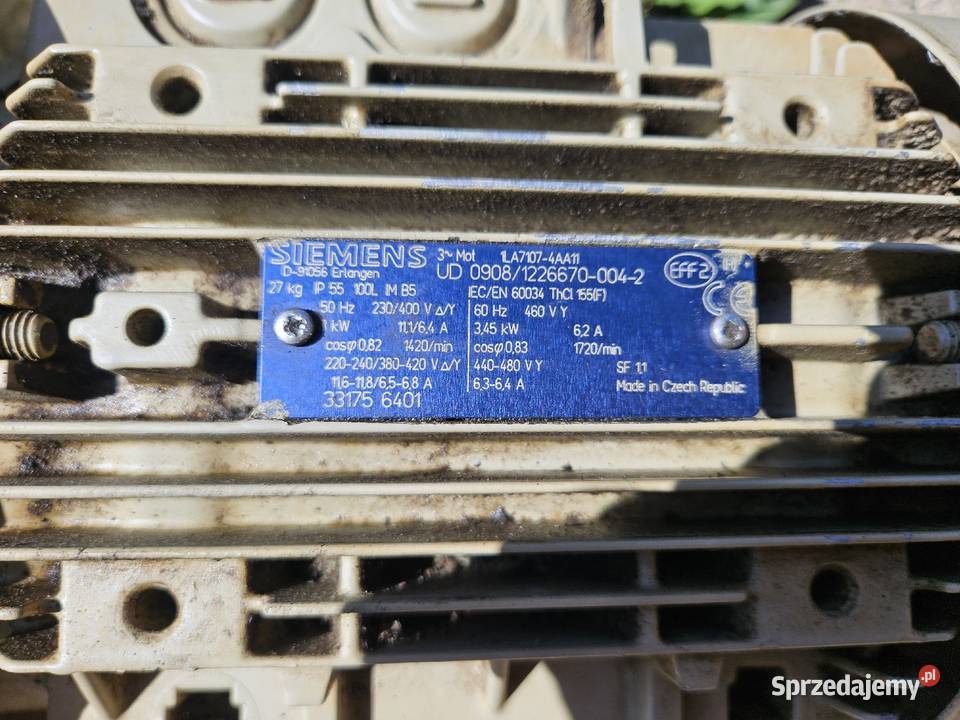Silnik elektryczny siemens d91056 erlangen p dolnośląskie Szymanów