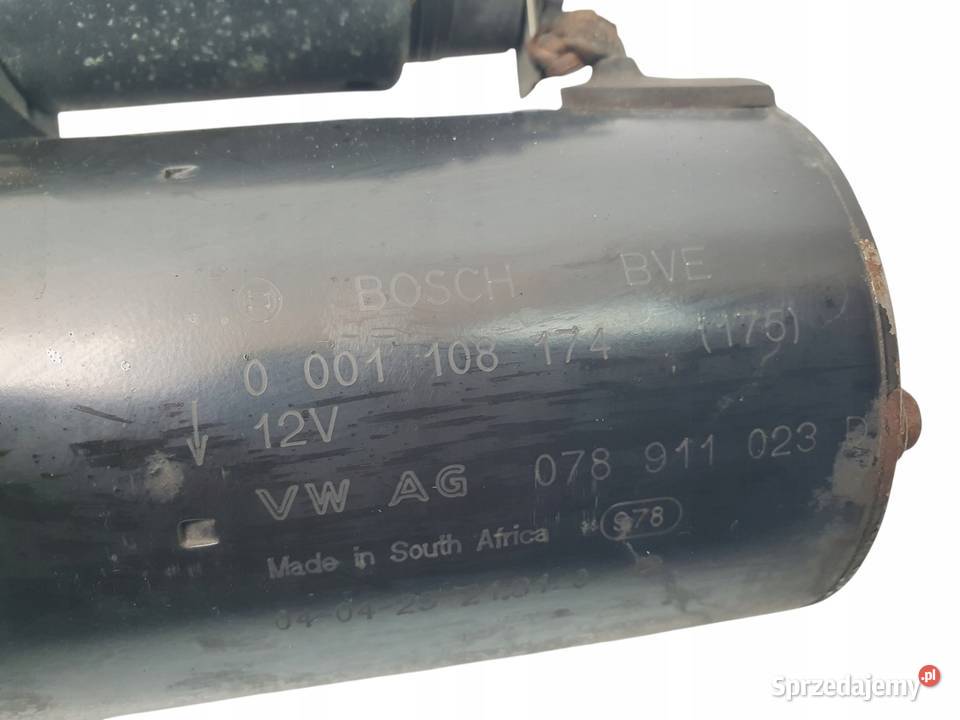ROZRUSZNIK Audi A4 B6 30 V6 bosch 001108174 Układ elektryczny silnika lubelskie Chełm