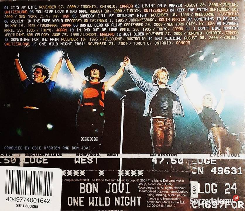 CD Nowy Znakomity Album CD Bon Jovi One Wild Wyszków sprzedam