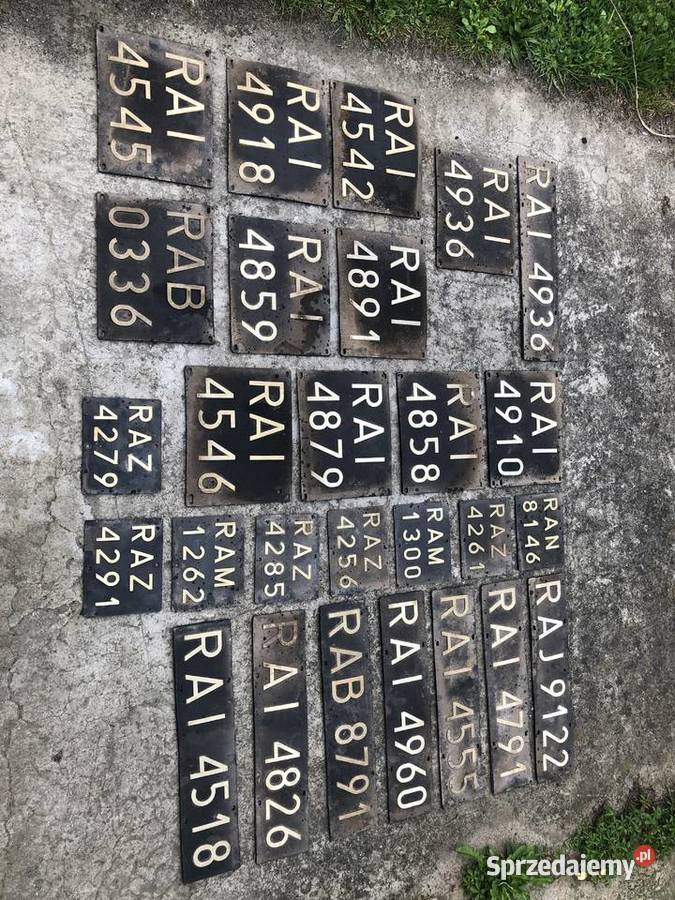 Kolekcjonerskie czarne tablice Warszawa