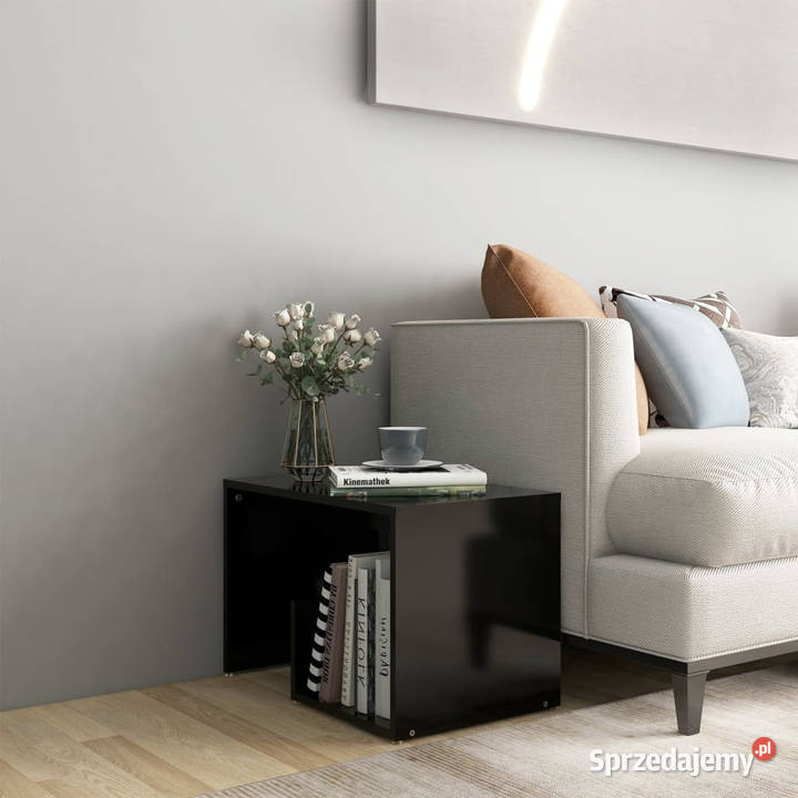 Stolik czarny 59x36x38 materiał drewnopochodny Warszawa sprzedam