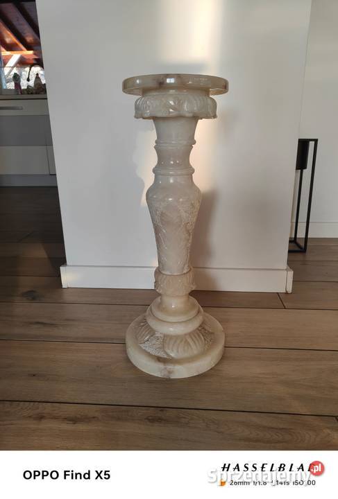 Kolumna z alabastru kwietnik wielkopolskie Wola Podłężna