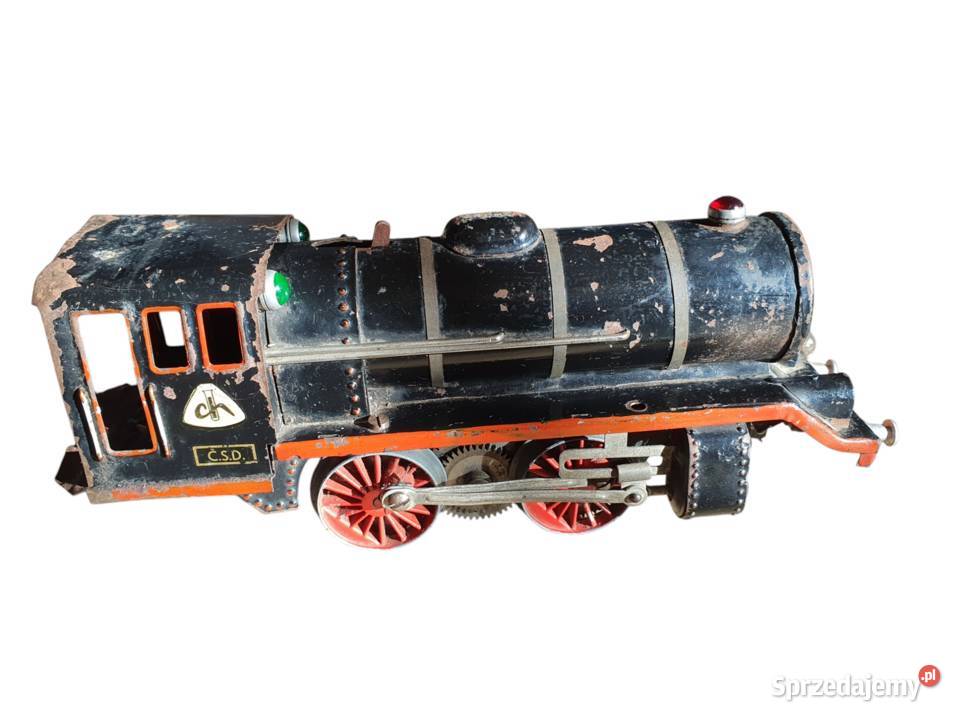 Stara zabawka lokomotywa Chemoplast lata 50 Cieszyn
