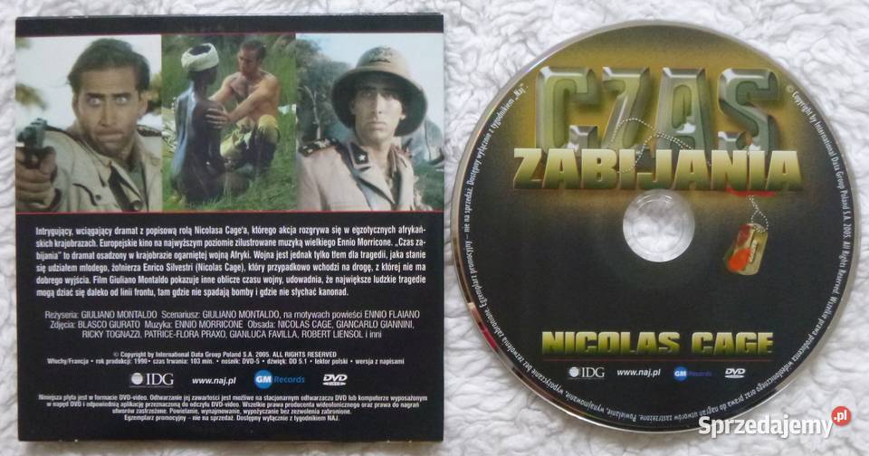 Film DVD Czas zabijania Warszawa