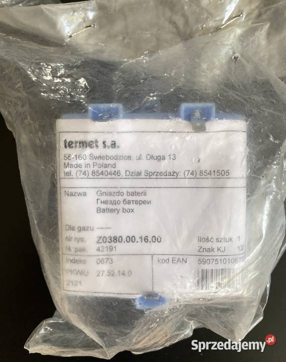 Gniazdo baterii TERMET