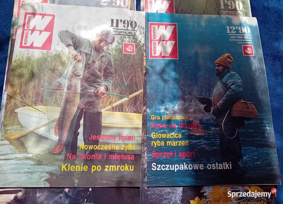 Miesięcznik Wiadomości Wędkarskie rocznik 1990 Koźminek sprzedam