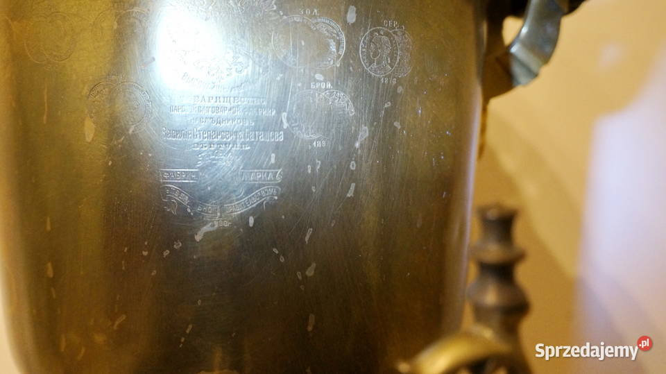 Oryginalny carski samowar z Tuły na węgiel sprzedam