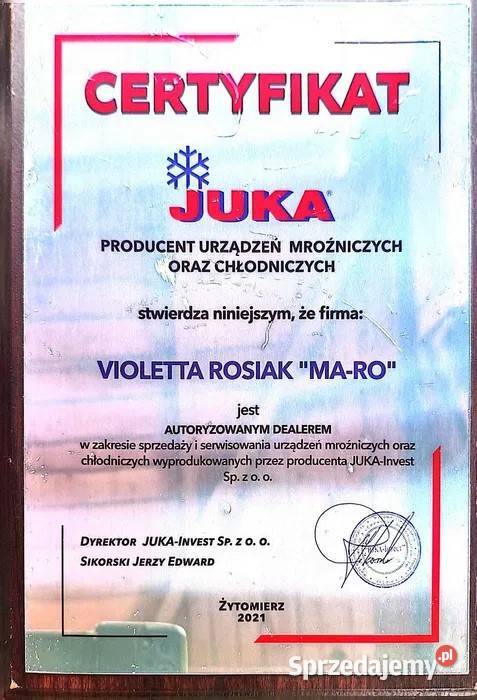 Konserwator lodów na 7 kuweciarka lody JUKA Łódź