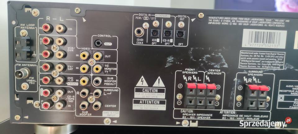 Amplituner Pioneer VSXD 509 Kutno