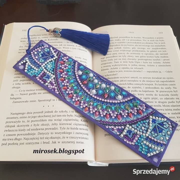 Zakladka do książki diamenciki kryształki Łódź