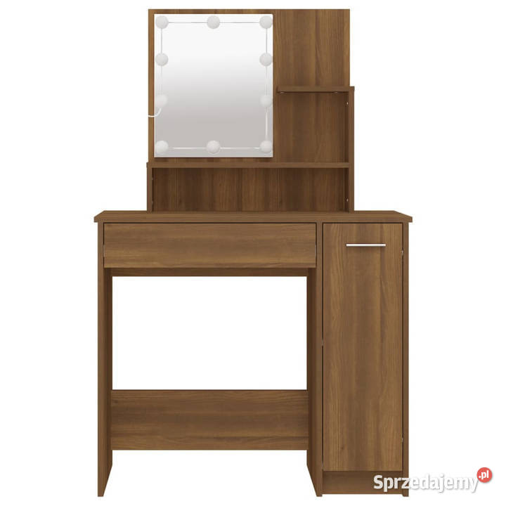 Toaletka z LED brązowy dąb 865x35x136 WM820486 Warszawa