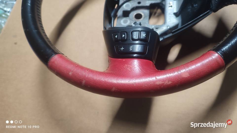 Kierownica RX8 rx8 czerwona skora