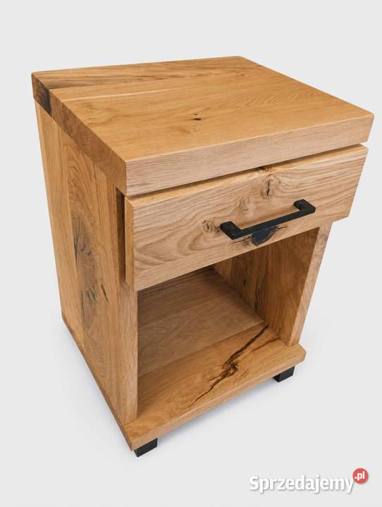 Szafki nocne dębowe Szafki nocne drewniane Loft 35cm Luzino