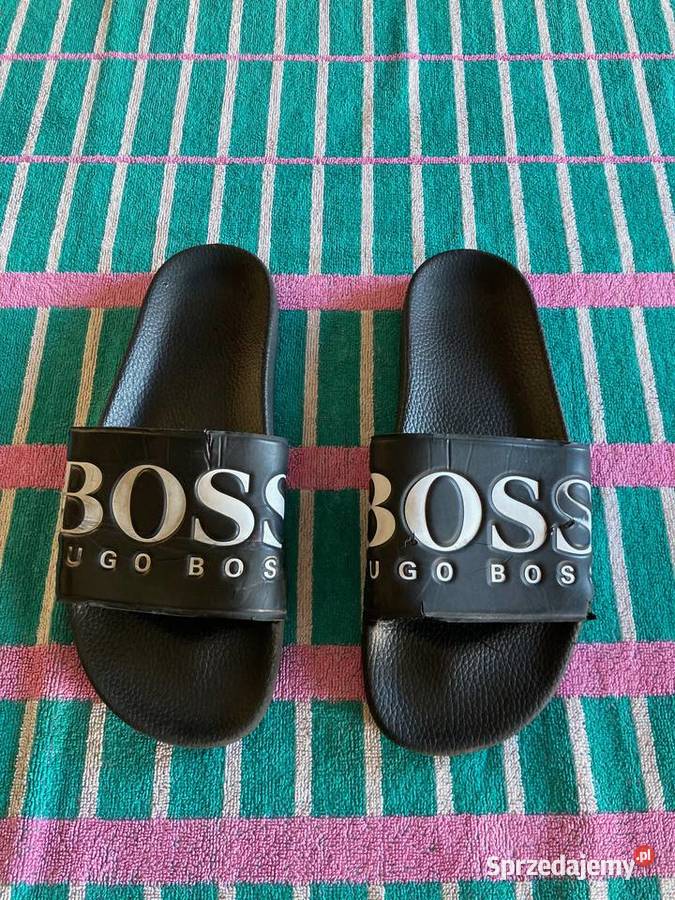 Klapki Hugo Boss czarne rozmiar 43 Elbląg