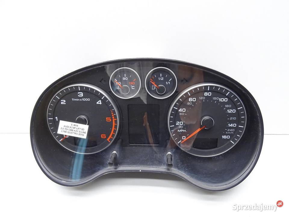 LICZNIK ZEGARY ZEGAR 8P0920982J 20 TDI AUDI A3 osobowe