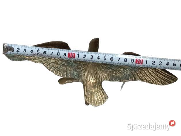 Mosiężna figurka ptaka na gałęzi Dekoracja Rzeszów