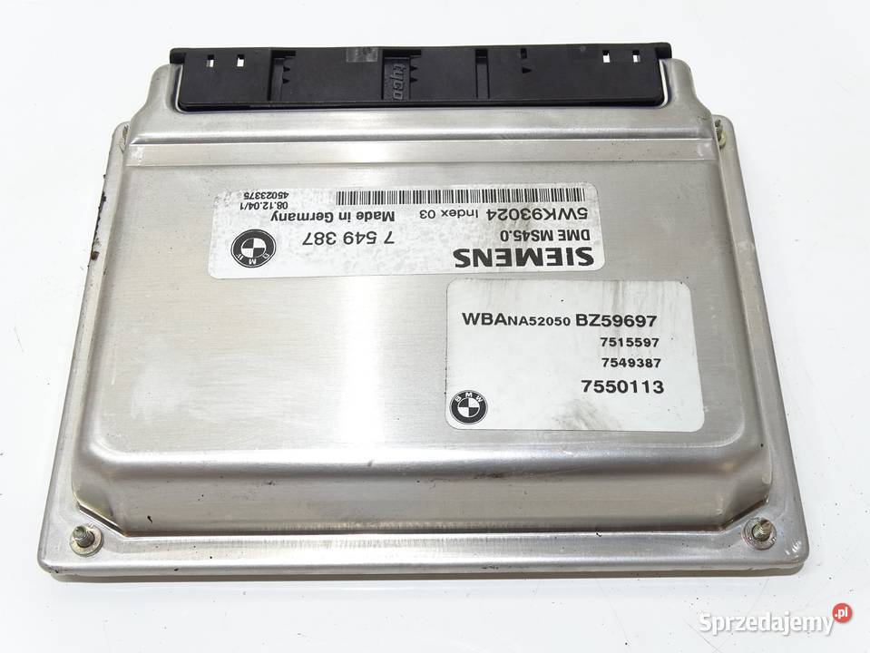 STEROWNIK KOMPUTER SILNIKA BMW E60 M54 MANUAL Strzyżewice sprzedam