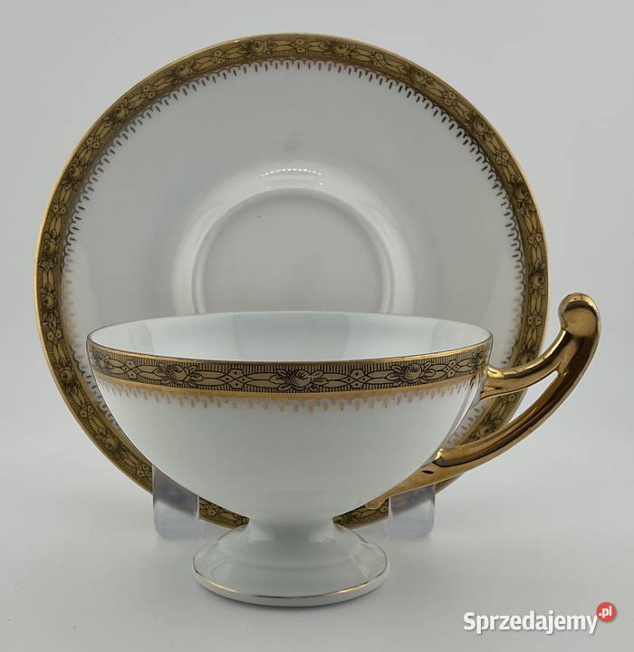 Przedwojenna filiżanka ze spodkiem EPIAG Bridal Porcelana i szkło Kraków