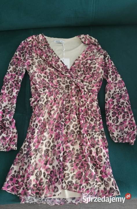 Piękna letnia elegancka sukienka panterka deezee Siedlce sprzedam