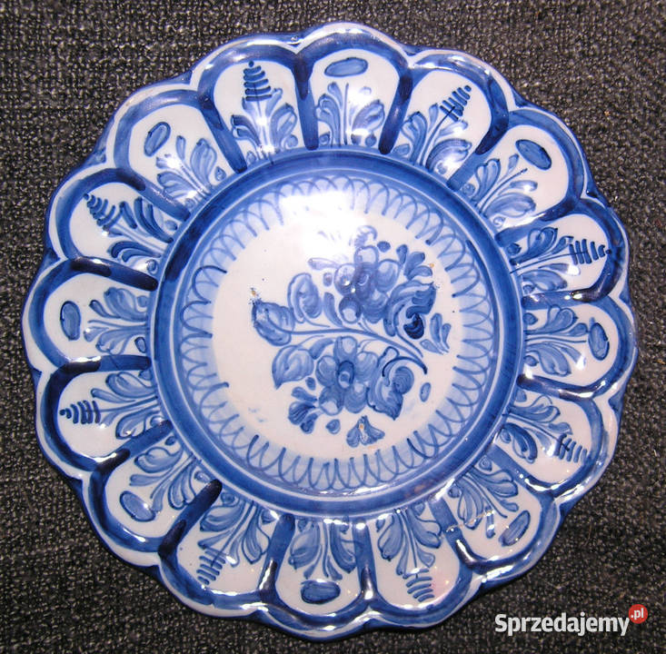talerz ceramiczny ręcznie wykonany i zdobiony Bartków