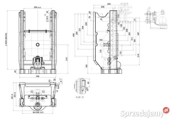 Korpus zaczepu 325mm K80 00110842A02 sprzedam