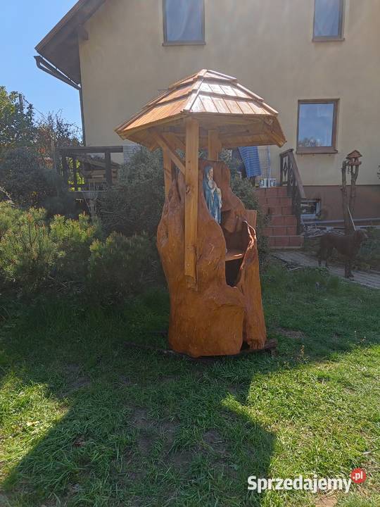 Kapliczka z pnia lipy śląskie Czarków