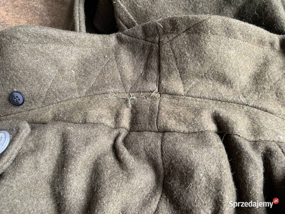 Wojskowy płaszcz sukienny wz 48 oryginał Tkaniny małopolskie sprzedam
