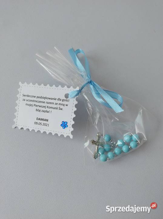 Podziękowania Komunia Różaniec Błękit M2 wielkopolskie Poznań
