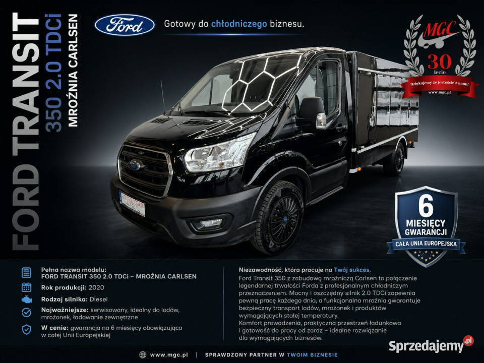 Ford Transit Ford Transit 350 20 TDCi CHŁODNIA czarny Łaziska Górne