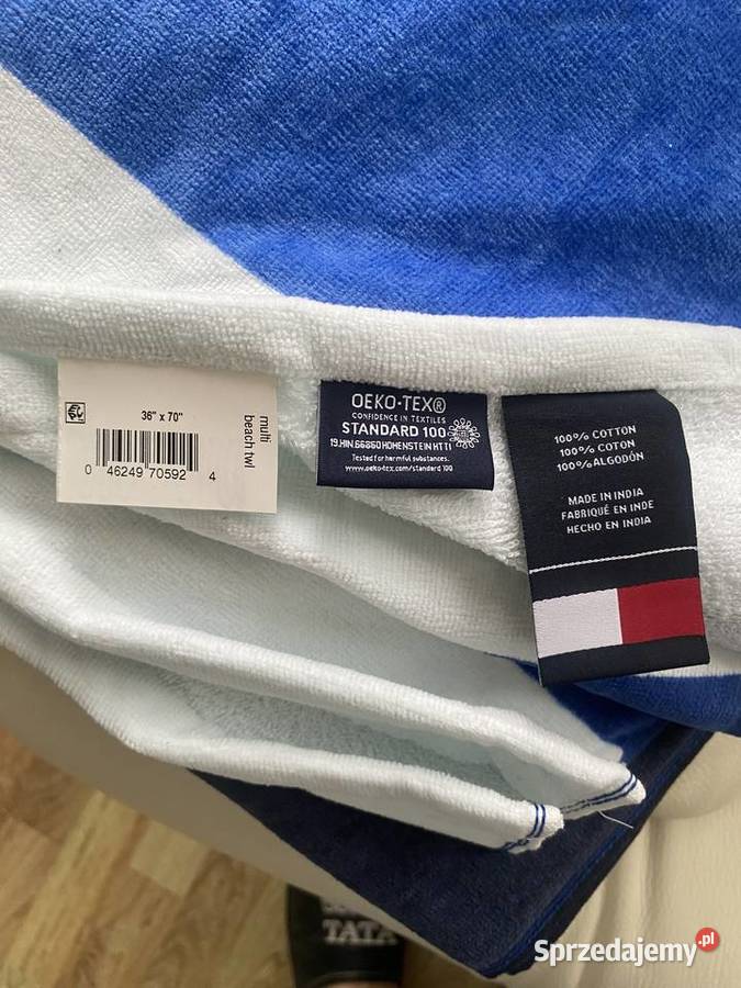 Tommy Hilfiger ręcznik plażowykąpielowy NOWY z Mikołów