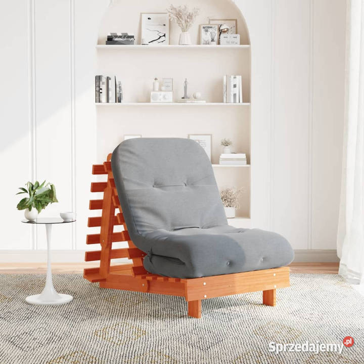 Sofa rozkładana futon z materacem woskowy brąz Warszawa sprzedam
