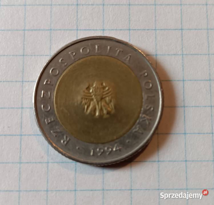 5 ZŁOTYCH 1994 POLSKA DESTRUKT Piszczac