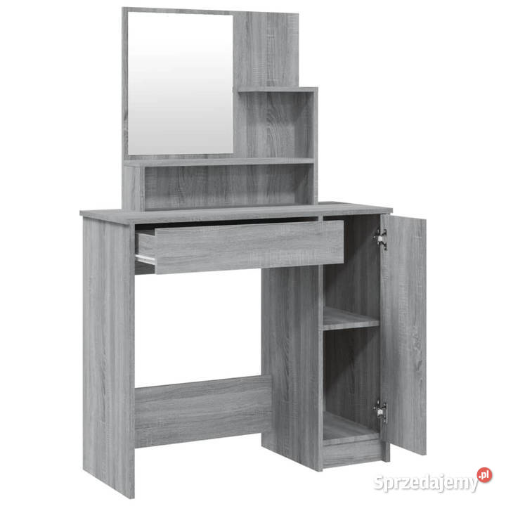 Toaletka z lustrem szary dąb sonoma 865x35x136 Toaletki mazowieckie Warszawa
