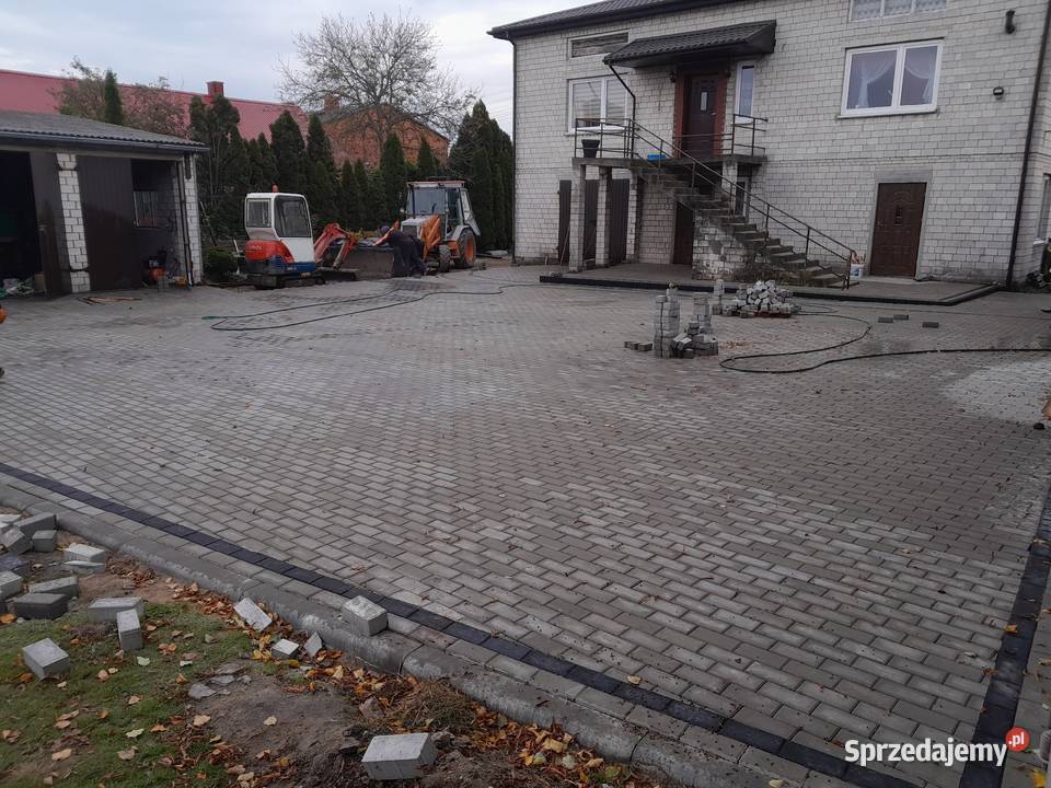 Brukarstwo układanie kostki brukowej sprzedaż łódzkie Piotrków Trybunalski usługi budowlane