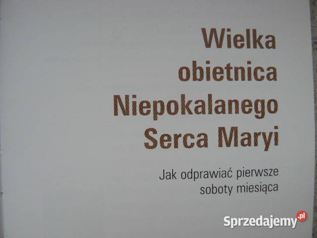 Wielka obietnica Niepokalanego Serca Maryi Rzeszów