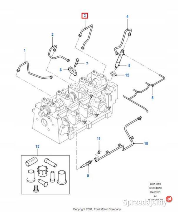 PRZEWÓD PALIWA FORD TRANSIT CONNECT 0213 DIESEL sprzedam